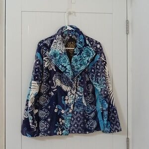 Johnny Was Biya Phoenix Velor Jacket. Size XS.